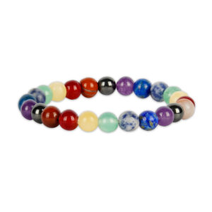 Natural 7 Chakra Healing Crystal Bracelet for Energy Balance, Meditation & Spiritual Wellness